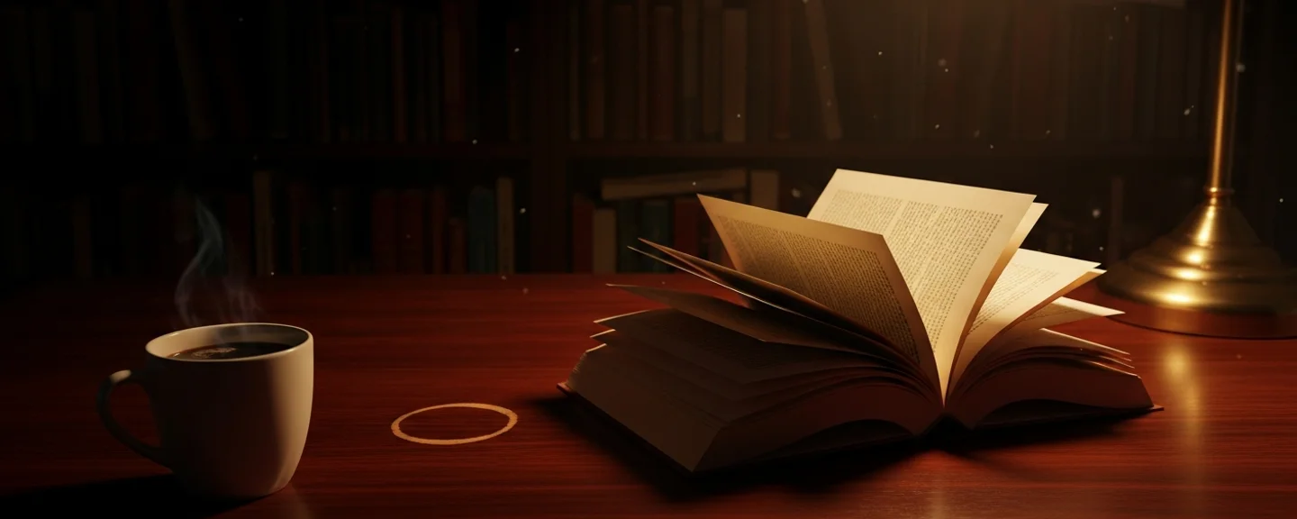 A book that has been read many times. Visible evidence of accumulated reader attention.